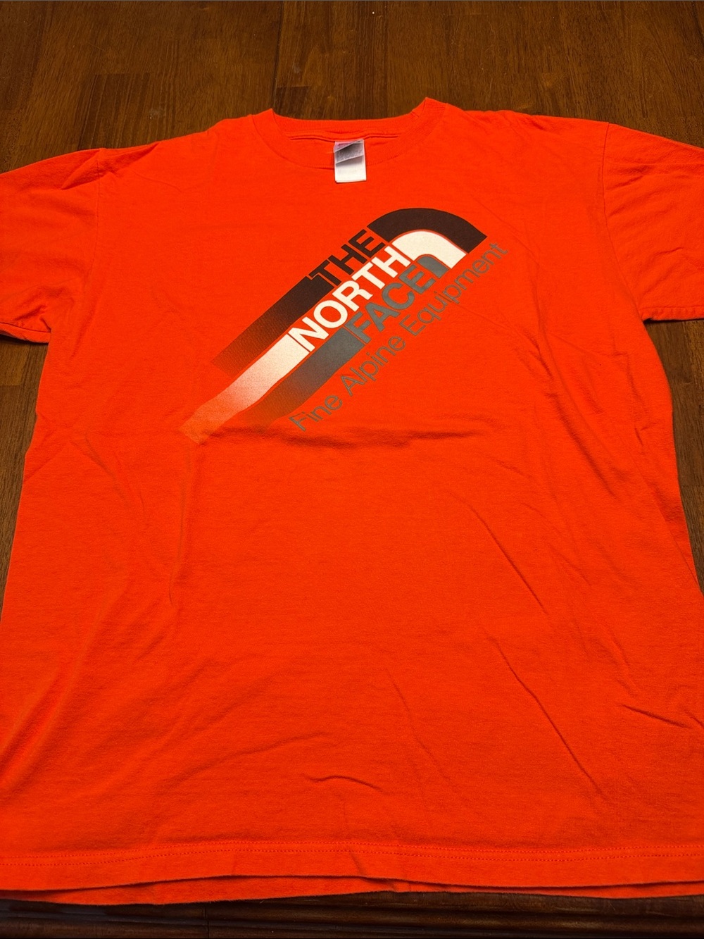 The North Face Men's Orange/red Logo Short Sleeve Tee